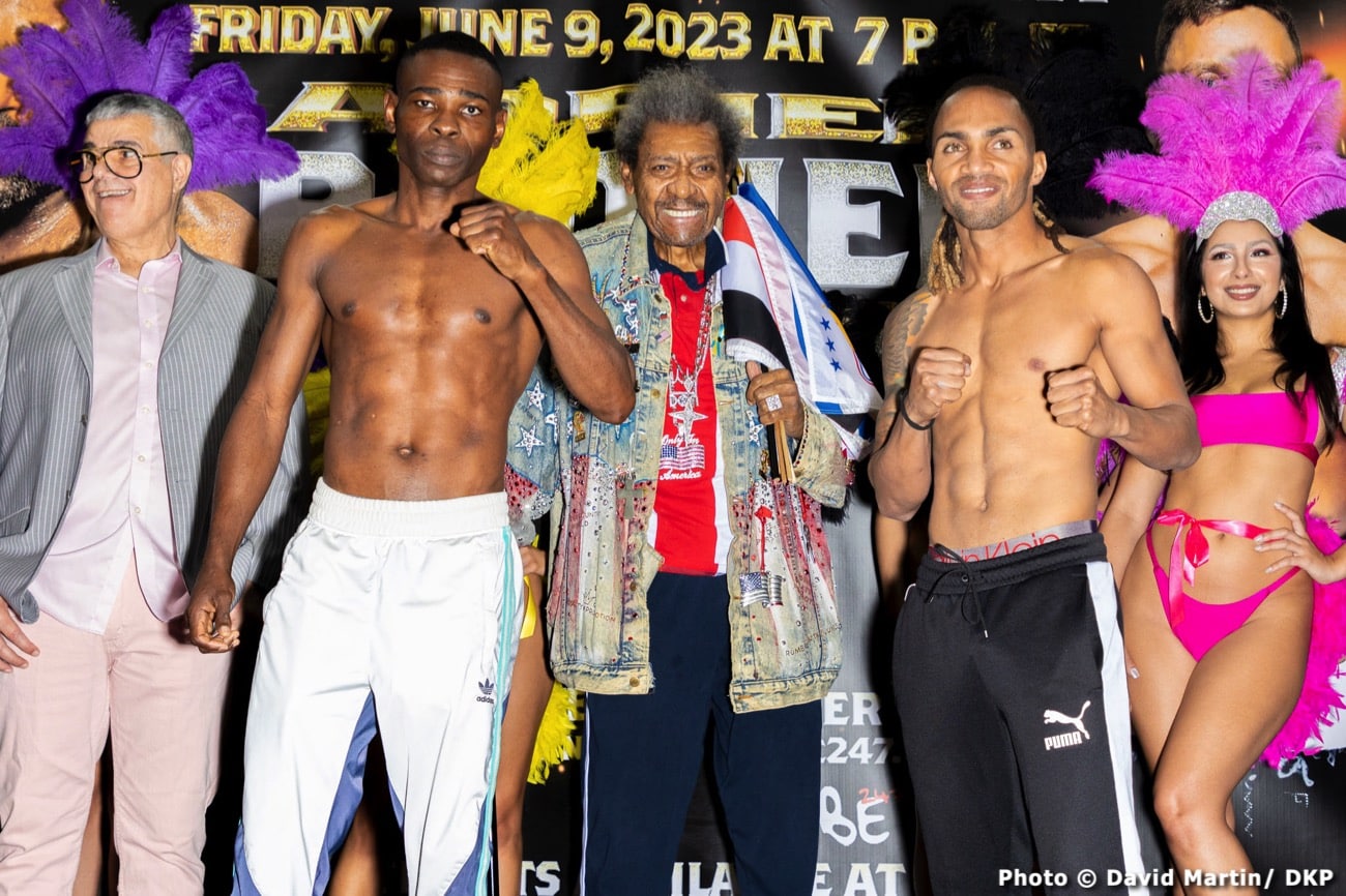 Boxing photo: Adrien Broner, Bill Hutchinson image Broner - Hutchinson official FITE TV Weights