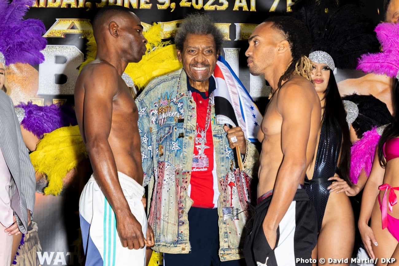 Boxing photo: Adrien Broner, Bill Hutchinson image Broner - Hutchinson official FITE TV Weights