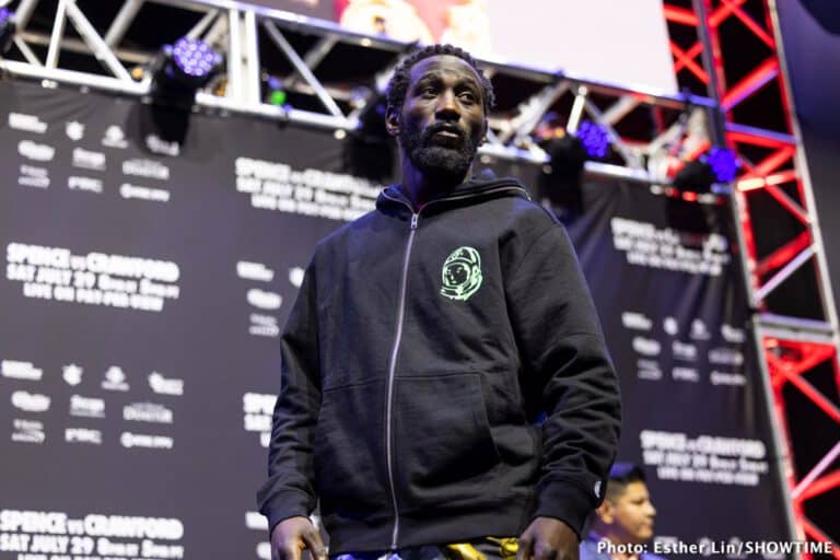 Terence Crawford sounding unhappy about Jaron Ennis being elevated to IBF champion