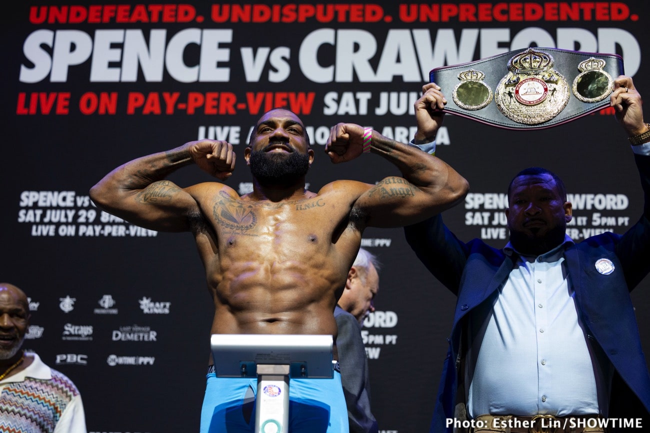 Boxing photo: Errol Spence, Terence Crawford image Bud Crawford vs Errol Spence Tonight: Start Time, TV & Streaming