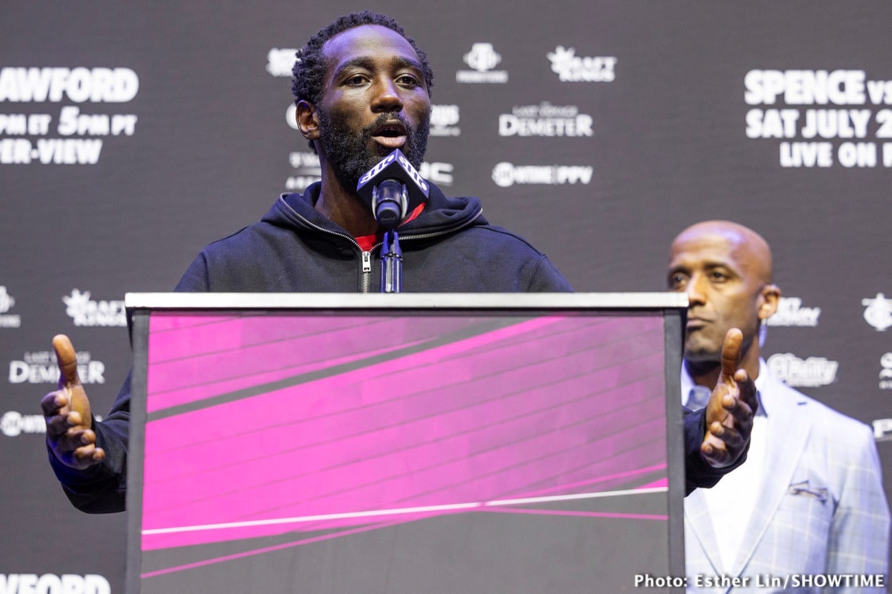 Crawford says Spence was being "disrespectful"