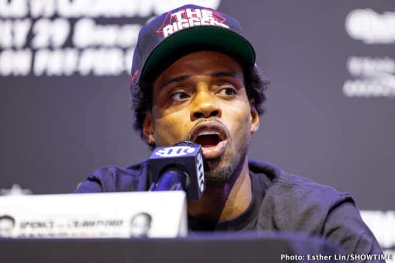 Spence says Crawford "underestimating" him for Saturday's Showtime PPV fight