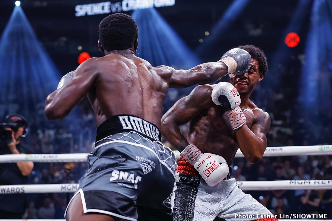 Boxing photo: Errol Spence Jr., Terence Crawford image Terence Crawford massacres Errol Spence - Boxing results