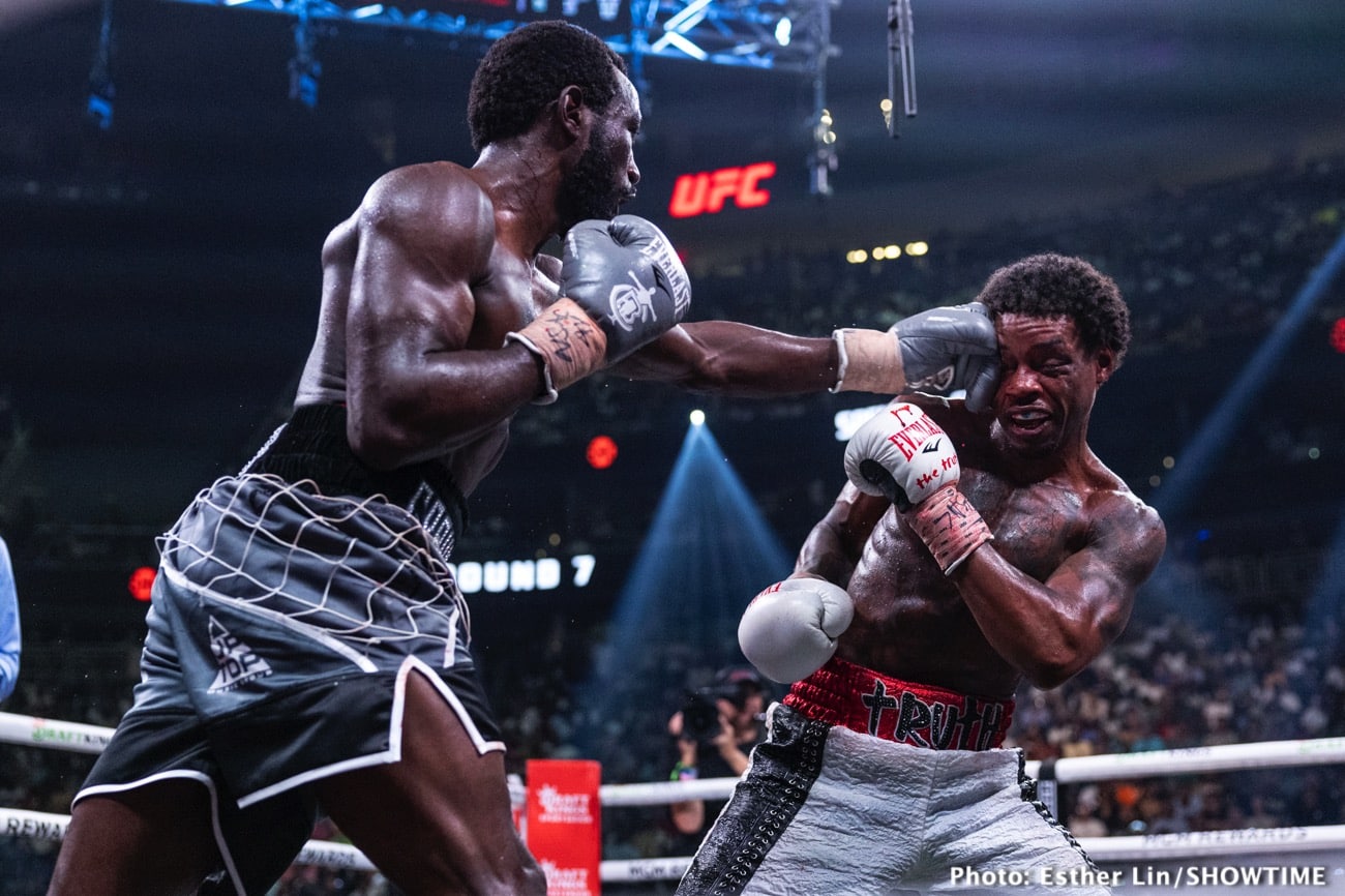 Boxing photo: Errol Spence Jr., Terence Crawford image Terence Crawford massacres Errol Spence - Boxing results