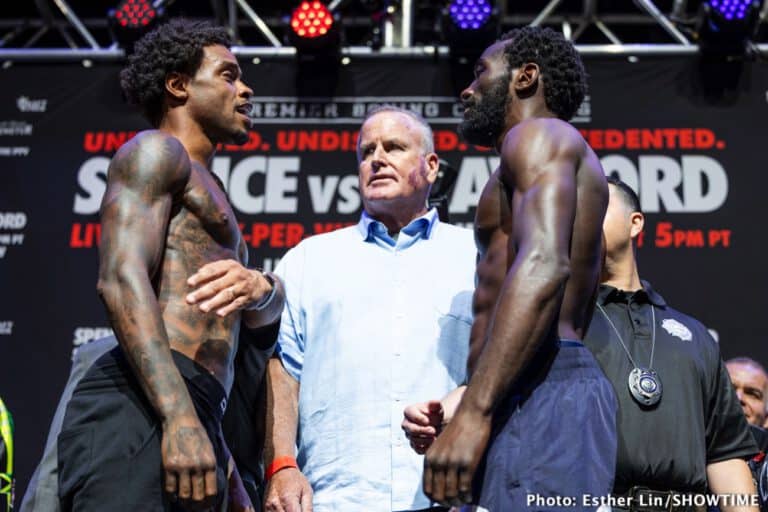 Showtime PPV Weights: Spence vs. Crawford