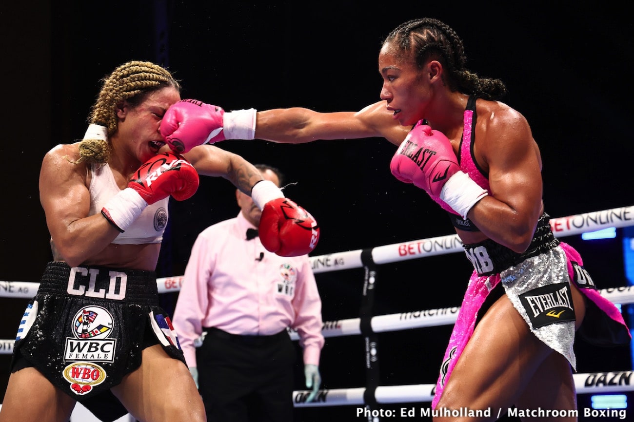 Boxing photo: Alycia Baumgardner, Andy Cruz, Christina Linardatou, Jermaine Franklin, Juan Carlos Burgos image Boxing Tonight: Baumgardner vs. Linardatou – Live Results