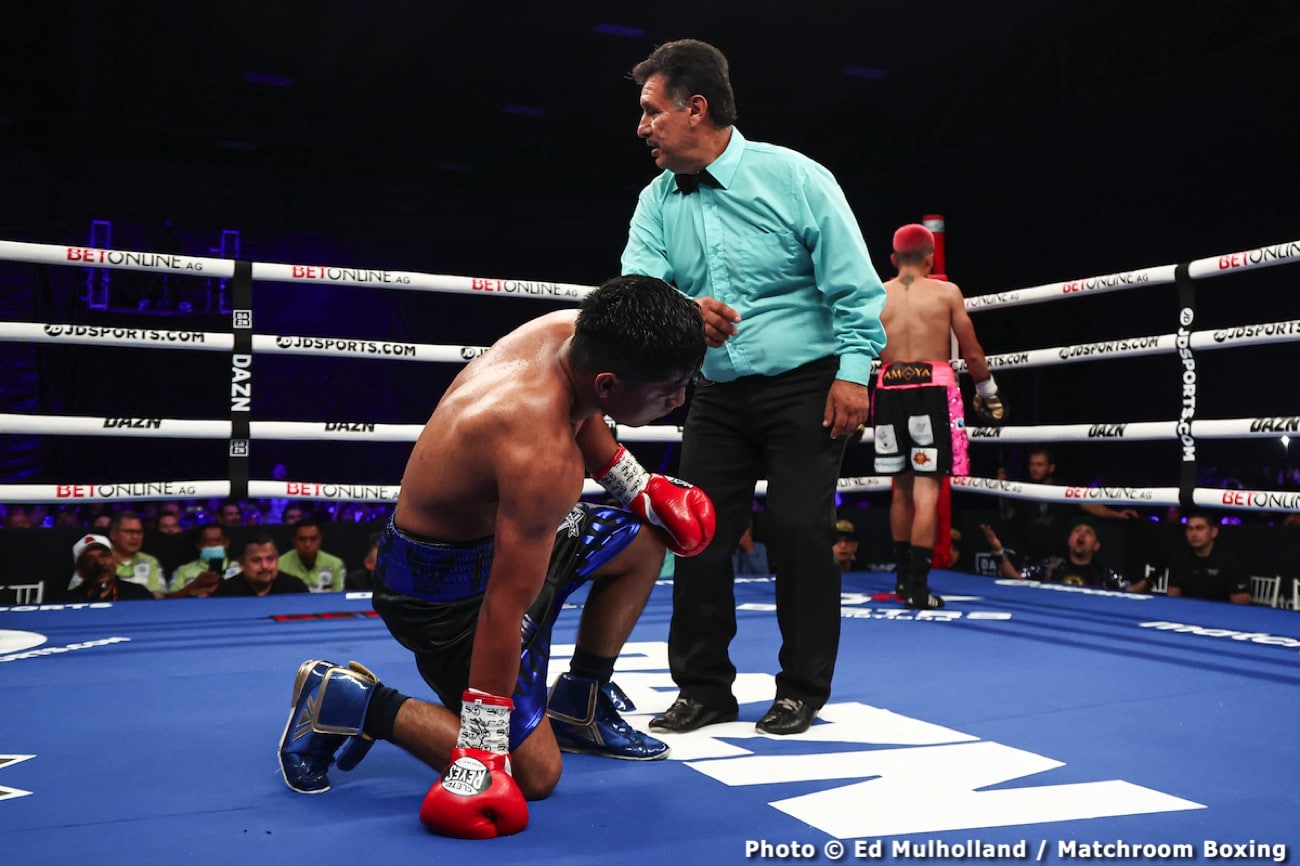 Diego Pacheco destroys Manuel Gallegos - Boxing results