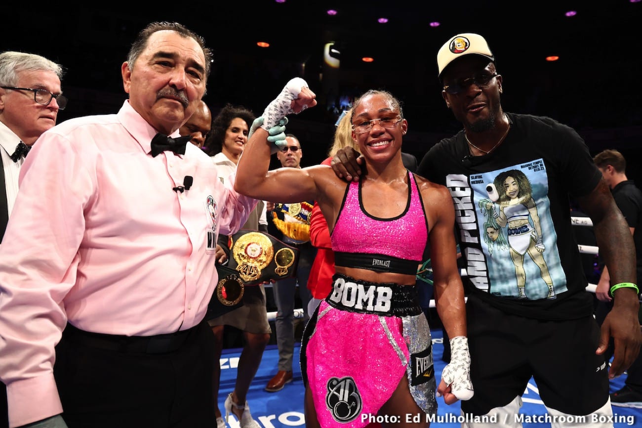 Boxing photo: Alycia Baumgardner, Andy Cruz, Christina Linardatou, Isaac Munoz, Jermaine Franklin image Alycia Baumgardner outpoints Linardatou - Boxing results
