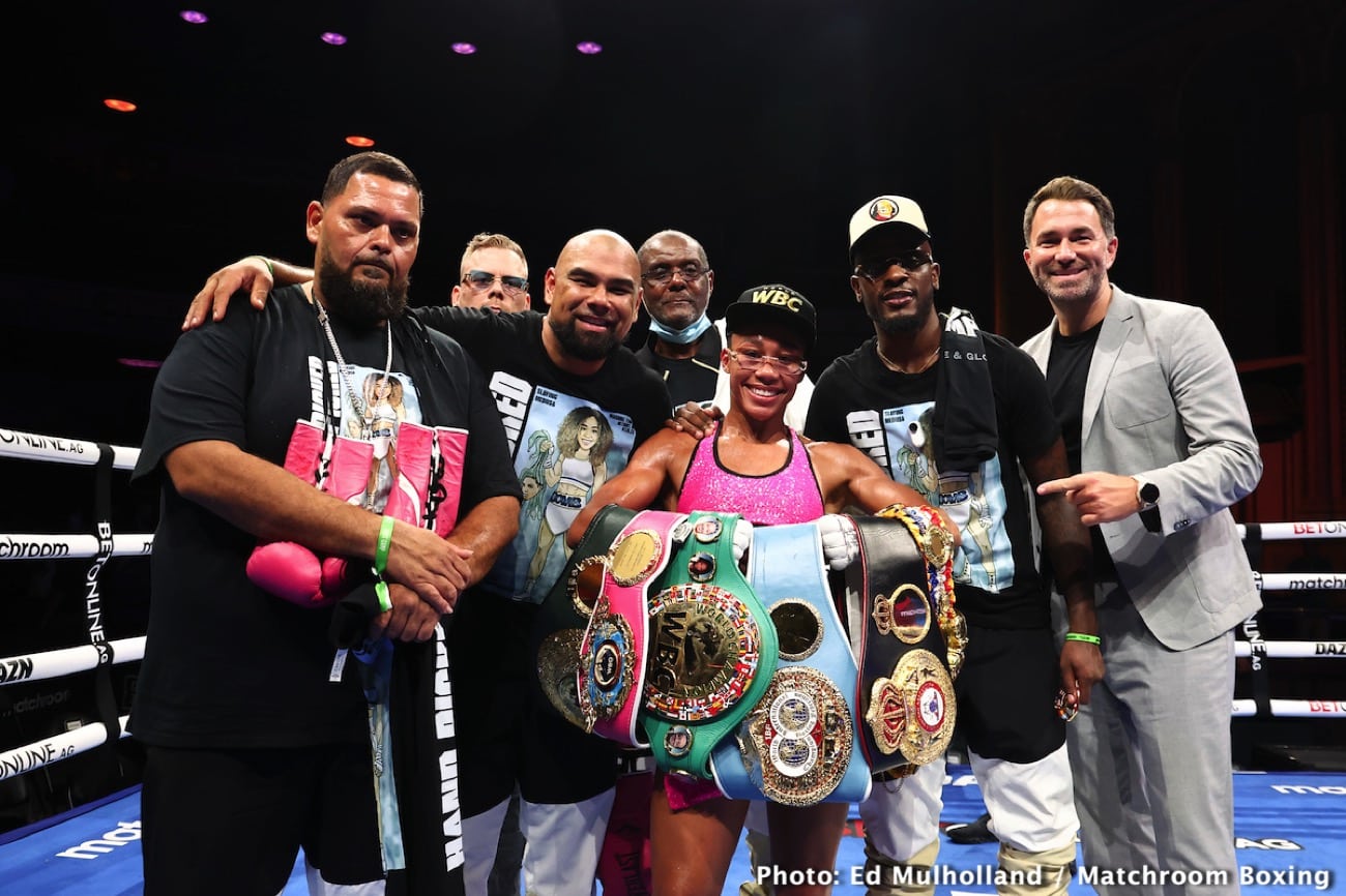 Boxing photo: Alycia Baumgardner, Andy Cruz, Christina Linardatou, Isaac Munoz, Jermaine Franklin image Alycia Baumgardner outpoints Linardatou - Boxing results
