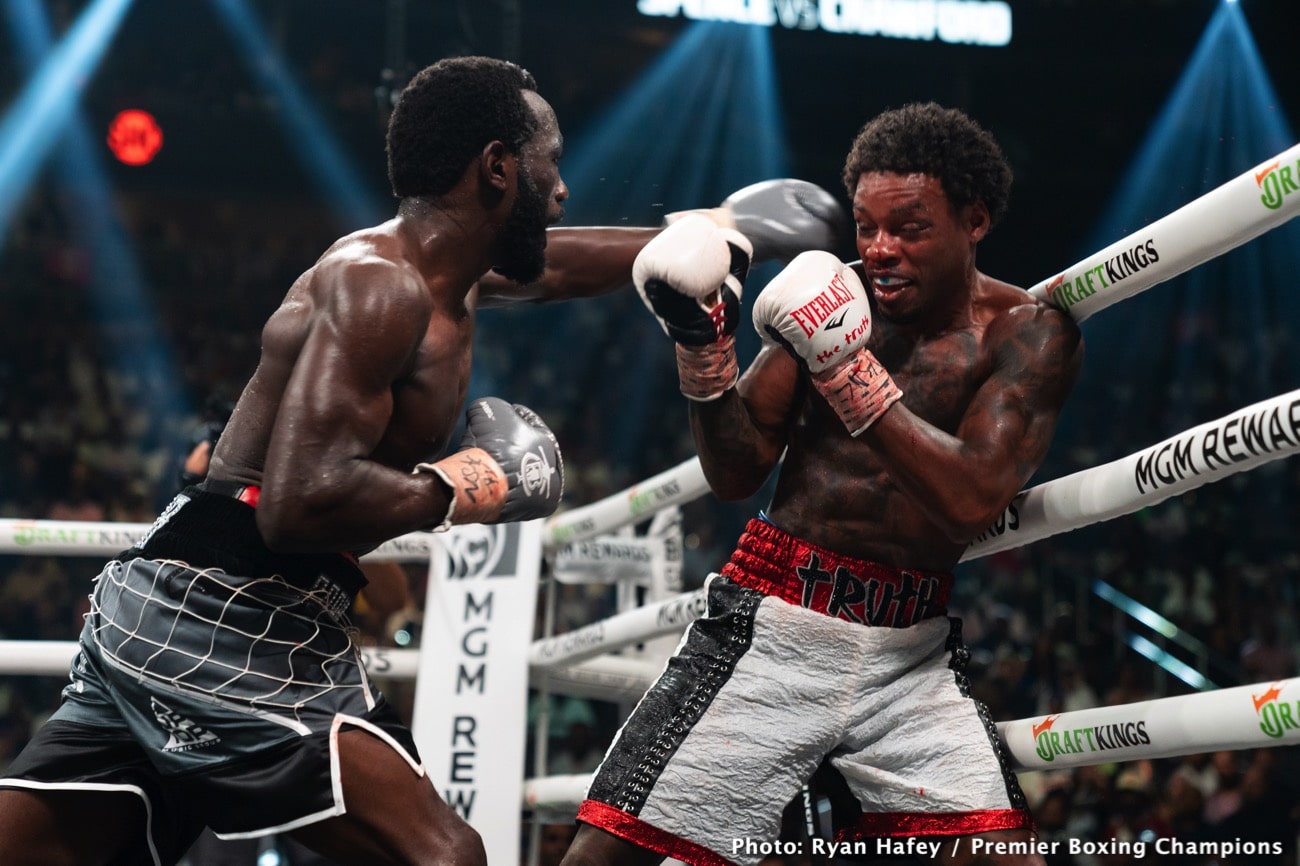 Boxing photo: Errol Spence Jr., Terence Crawford image Boxing Tonight: Spence vs. Crawford – Live Results