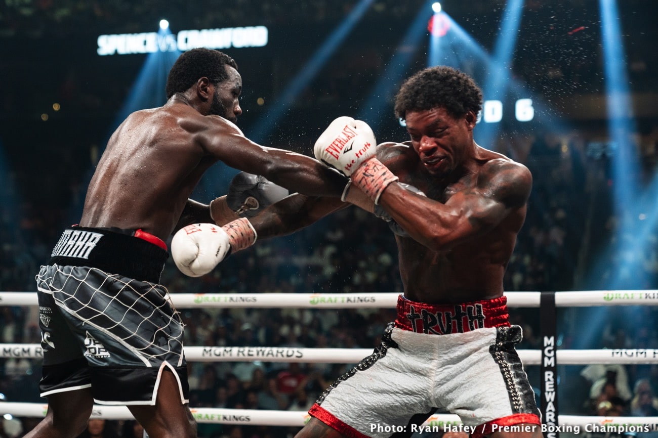 Boxing photo: Errol Spence Jr., Terence Crawford image Boxing Tonight: Spence vs. Crawford – Live Results