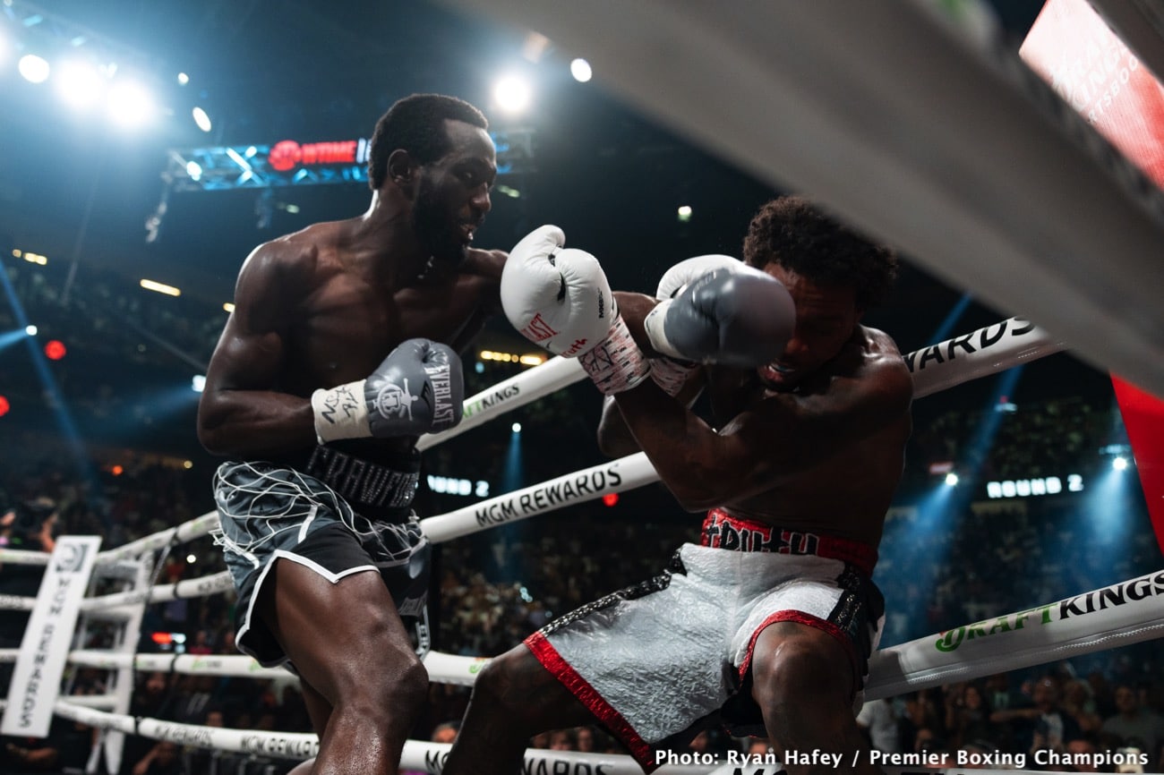 Boxing photo: Errol Spence Jr., Terence Crawford image Boxing Tonight: Spence vs. Crawford – Live Results