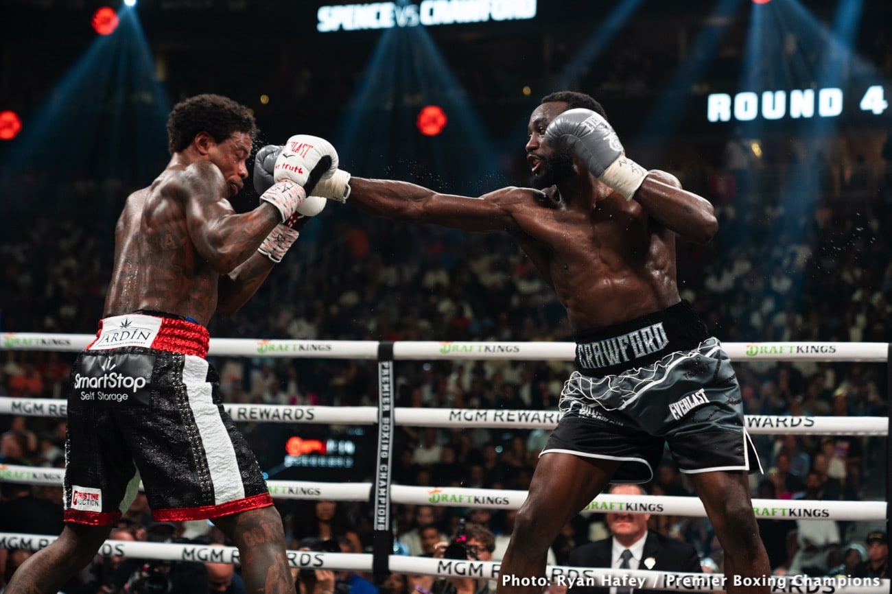 Boxing photo: Errol Spence Jr., Terence Crawford image Boxing Tonight: Spence vs. Crawford – Live Results