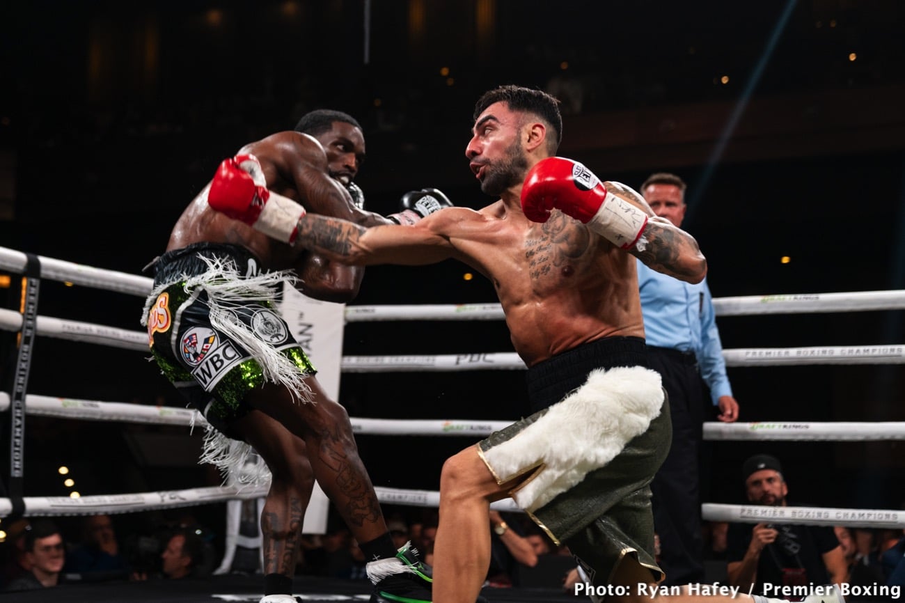 Boxing photo: Artem Harutyunyan, Elvis Rodriguez, Frank Martin, Viktor Postol image Frank Martin decisions Artem Harutyunyan - Boxing results
