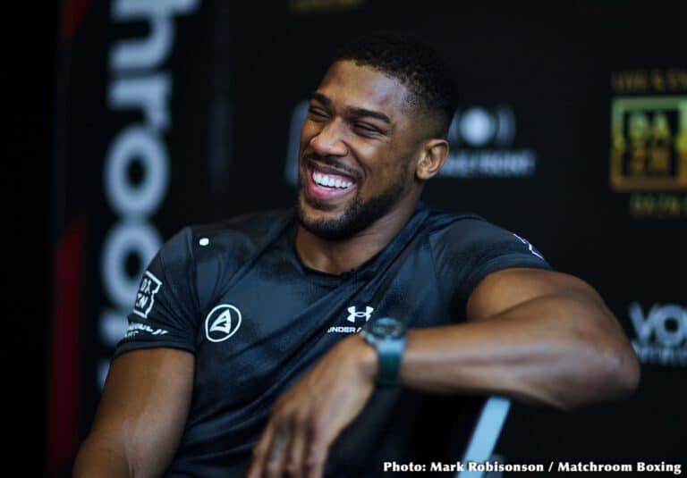 Anthony Joshua remarks on Canelo fighting Jermell next