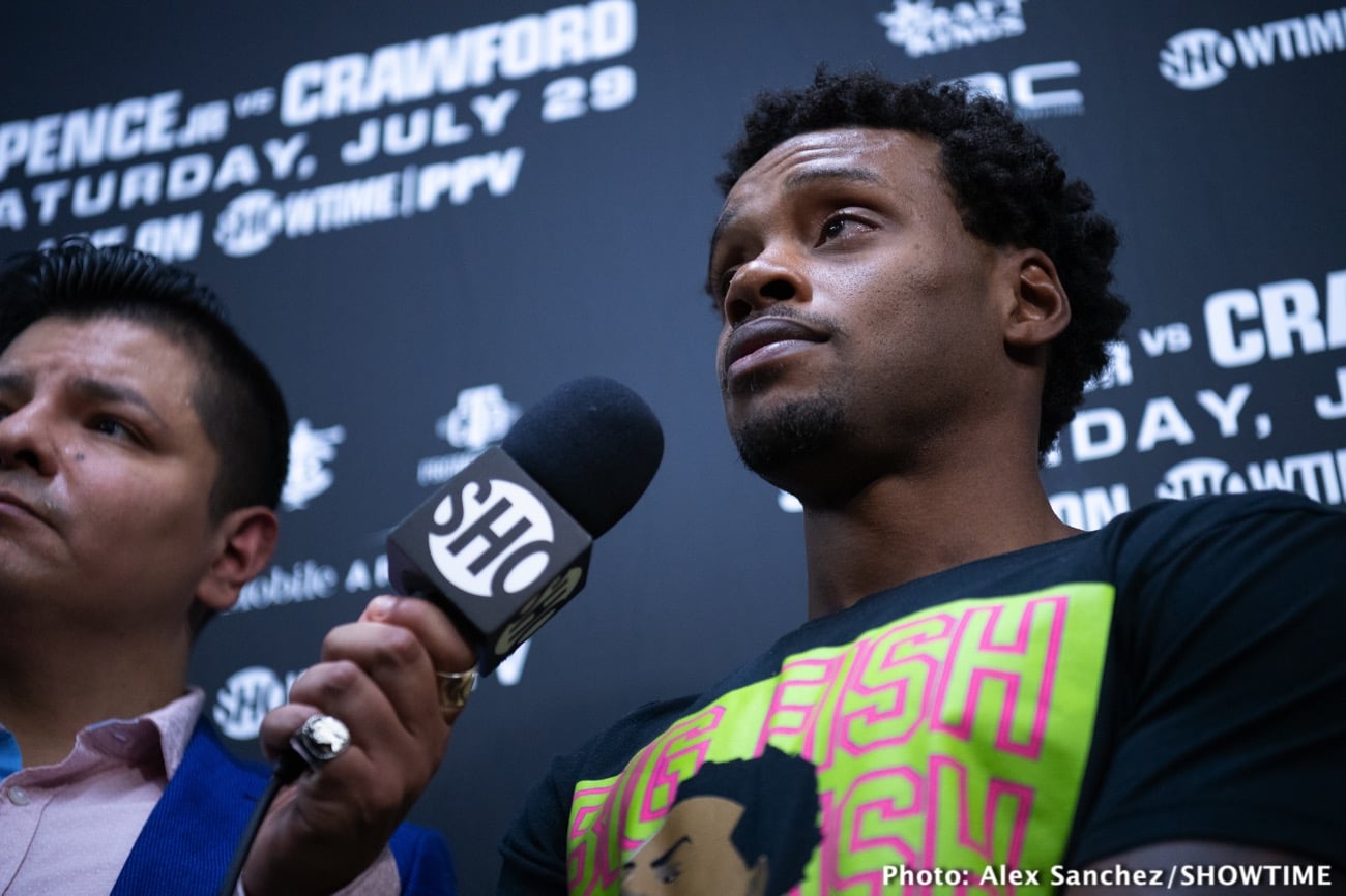 Errol Spence vs. Terence Crawford this Saturday on Showtime PPV