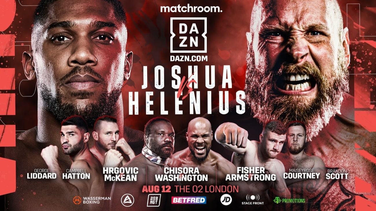 Joshua Vs Helenius LIVE On (Regular) DAZN This Saturday Night