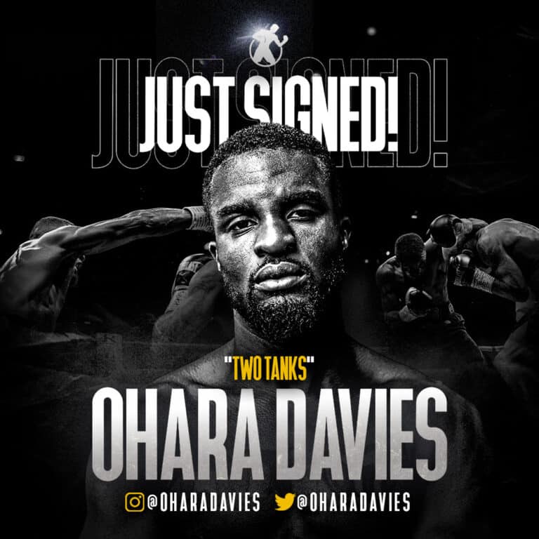 Ohara “Two Tanks” Davies inks with Golden Boy, expected to fight Rolly next