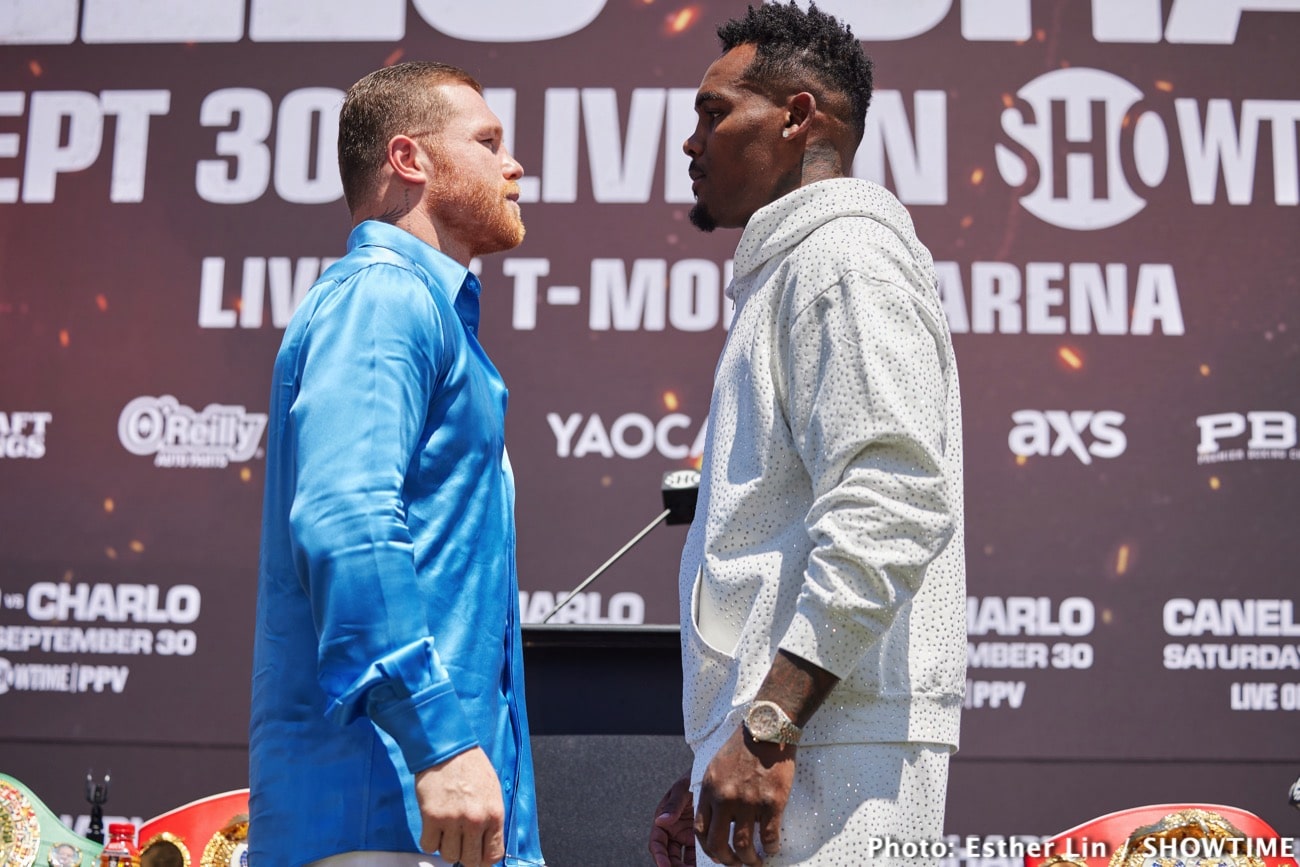 Boxing photo: Canelo Alvarez, Jermall Charlo image Canelo Alvarez vs Jermell Charlo: Start Time, Date, TV & Streaming