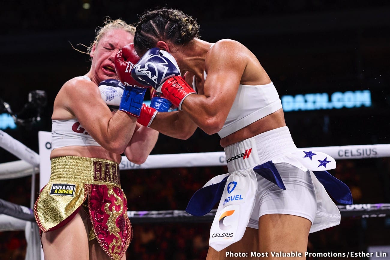 Boxing photo: Amanda Serrano, Heather Hardy image Amanda Serrano Defeats Heather Hardy In Rematch - Boxing results