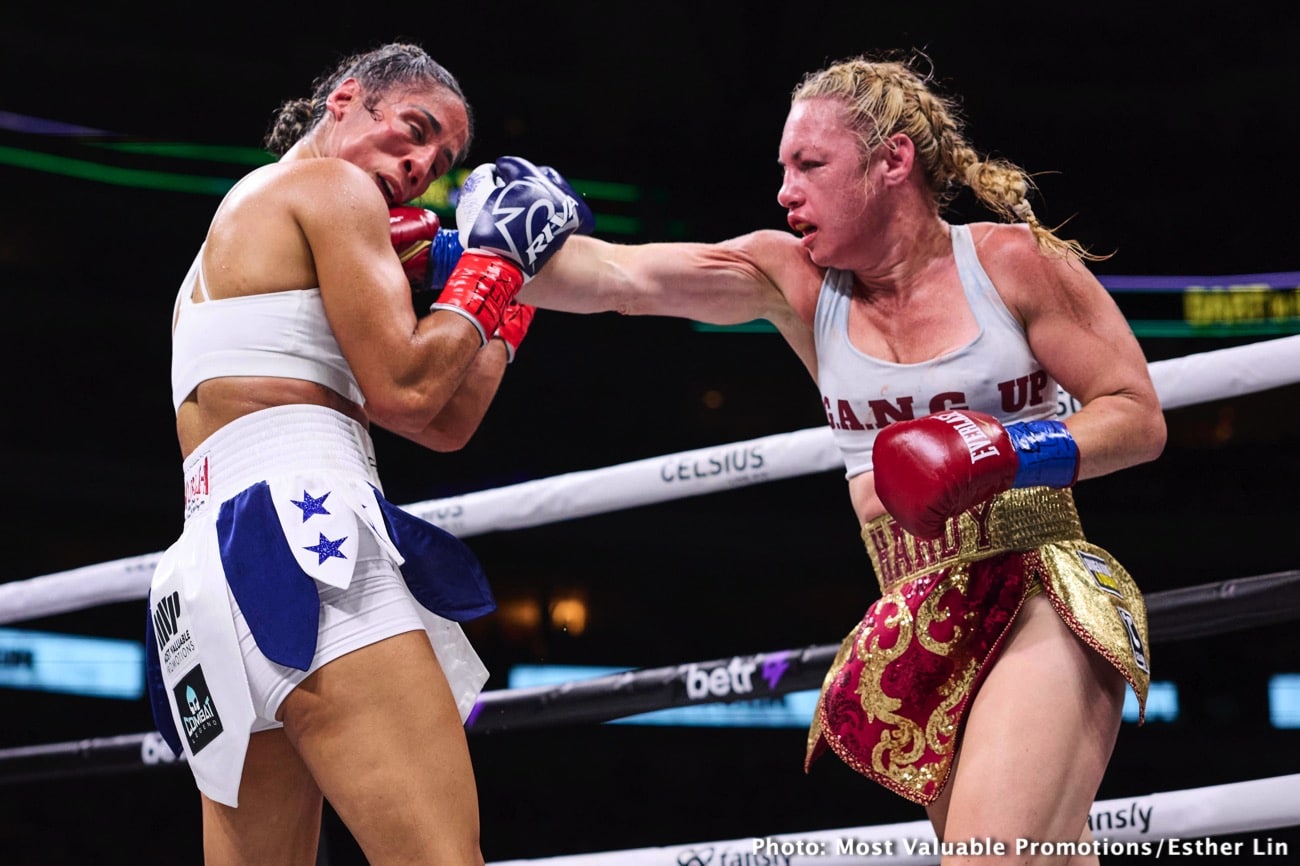 Boxing photo: Amanda Serrano, Heather Hardy image Amanda Serrano Defeats Heather Hardy In Rematch - Boxing results