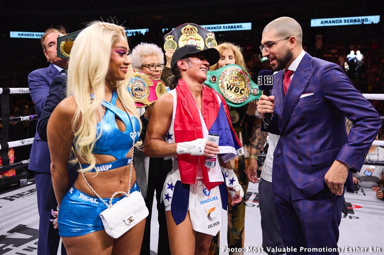 Boxing photo: Amanda Serrano, Heather Hardy image Amanda Serrano Defeats Heather Hardy In Rematch - Boxing results