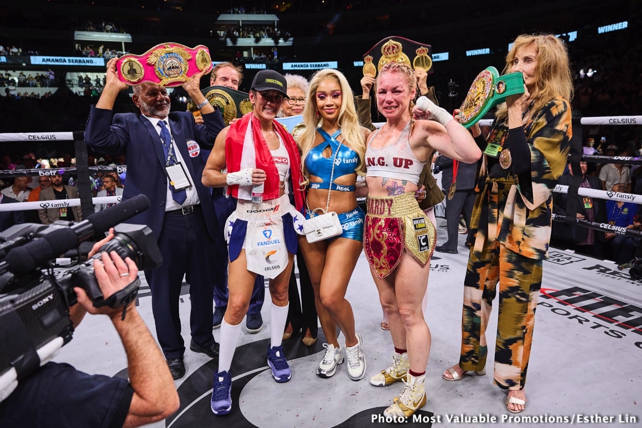 Boxing photo: Amanda Serrano, Heather Hardy image Amanda Serrano Defeats Heather Hardy In Rematch - Boxing results