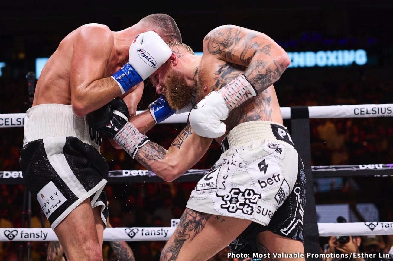 Boxing photo: Jake Paul image Results: Paul vs Diaz, Serrano vs Hardy Fight Outcome & Reactions