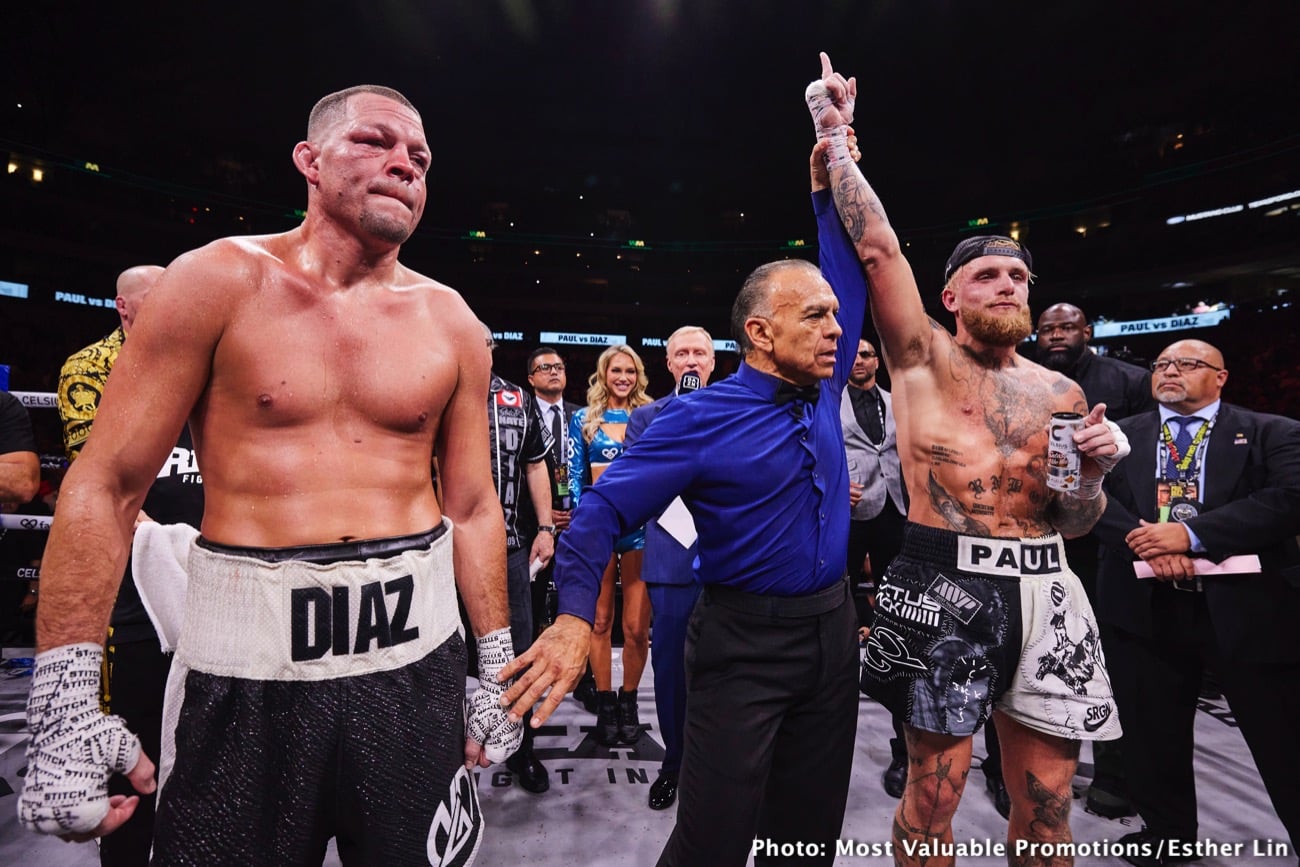 Boxing photo: Jake Paul image Results: Paul vs Diaz, Serrano vs Hardy Fight Outcome & Reactions