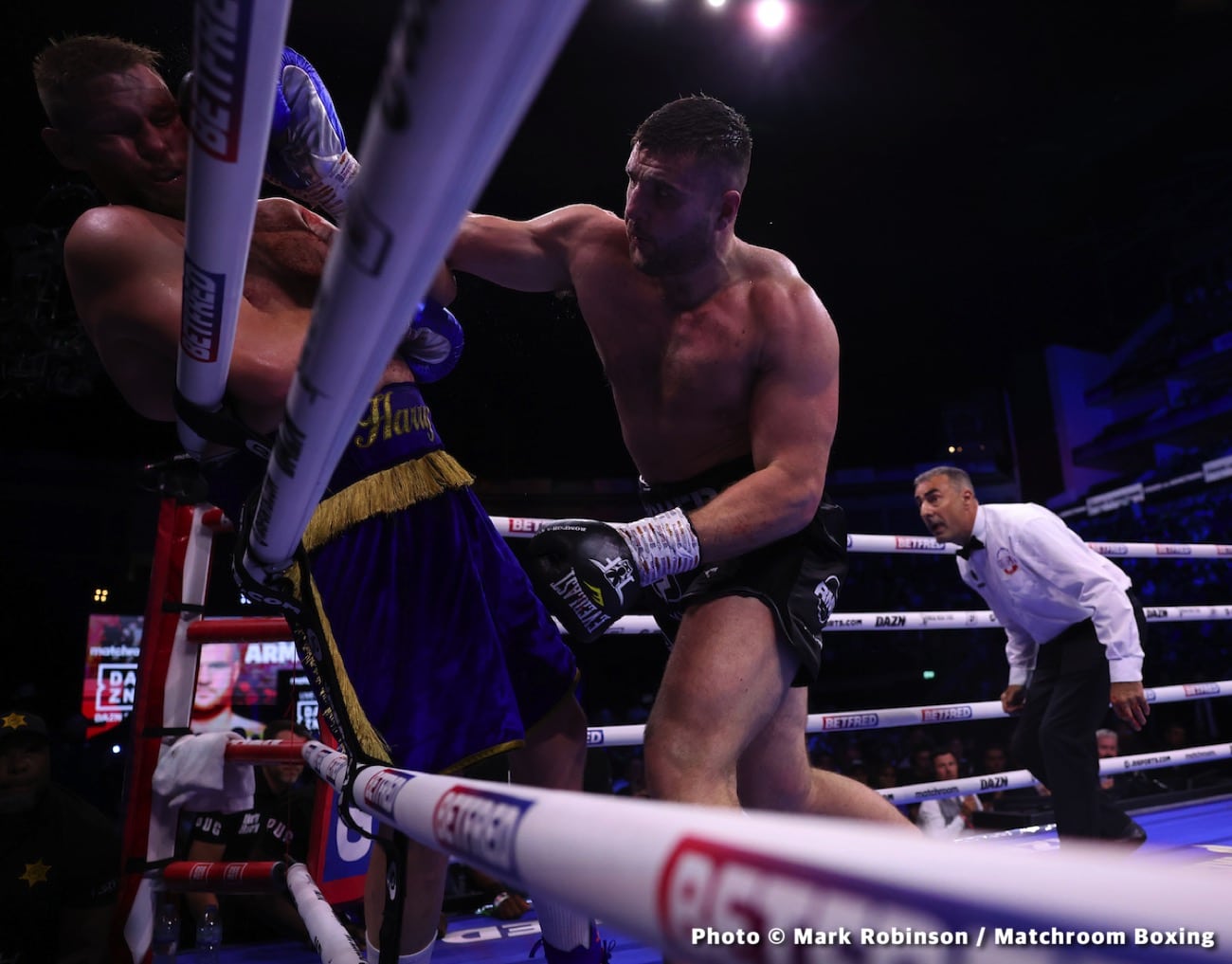 Boxing photo: Anthony Joshua, Demsey McKean, Derek Chisora, Filip Hrgovic, Robert Helenius image Boxing Tonight: Joshua vs. Helenius – Live Results