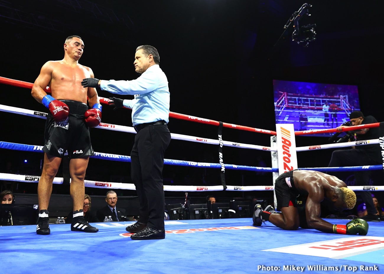 Boxing photo: Andriy Rudenko, Bakhodir Jalolov, Efe Ajagba, Jared Anderson, Zhan Kossobutskiy image Boxing Tonight: Anderson vs. Rudenko - Live Results