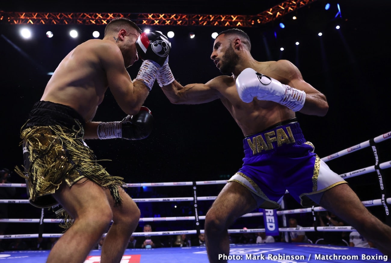 Boxing photo: Gamal Yafai, Tommy Frank image Gamal Yafai destroys Tommy Frank in first round - Boxing results