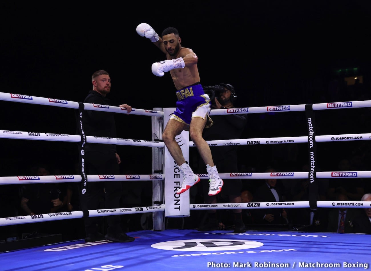 Boxing photo: Gamal Yafai, Tommy Frank image Gamal Yafai destroys Tommy Frank in first round - Boxing results
