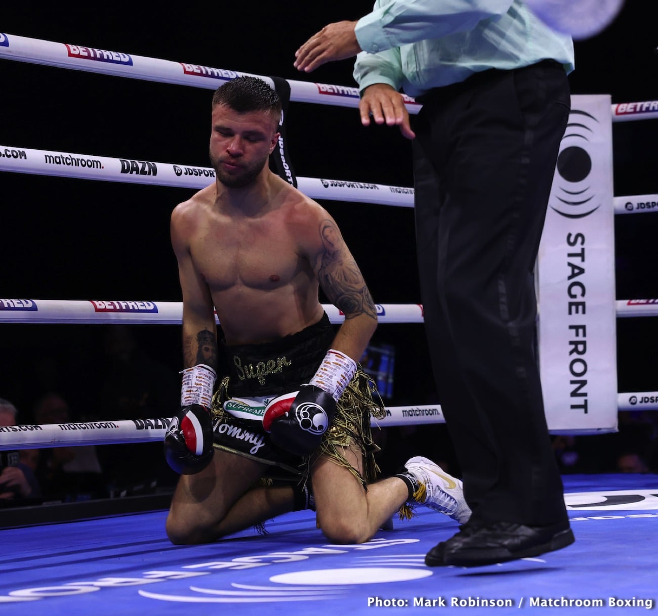 Boxing photo: Gamal Yafai, Tommy Frank image Gamal Yafai destroys Tommy Frank in first round - Boxing results