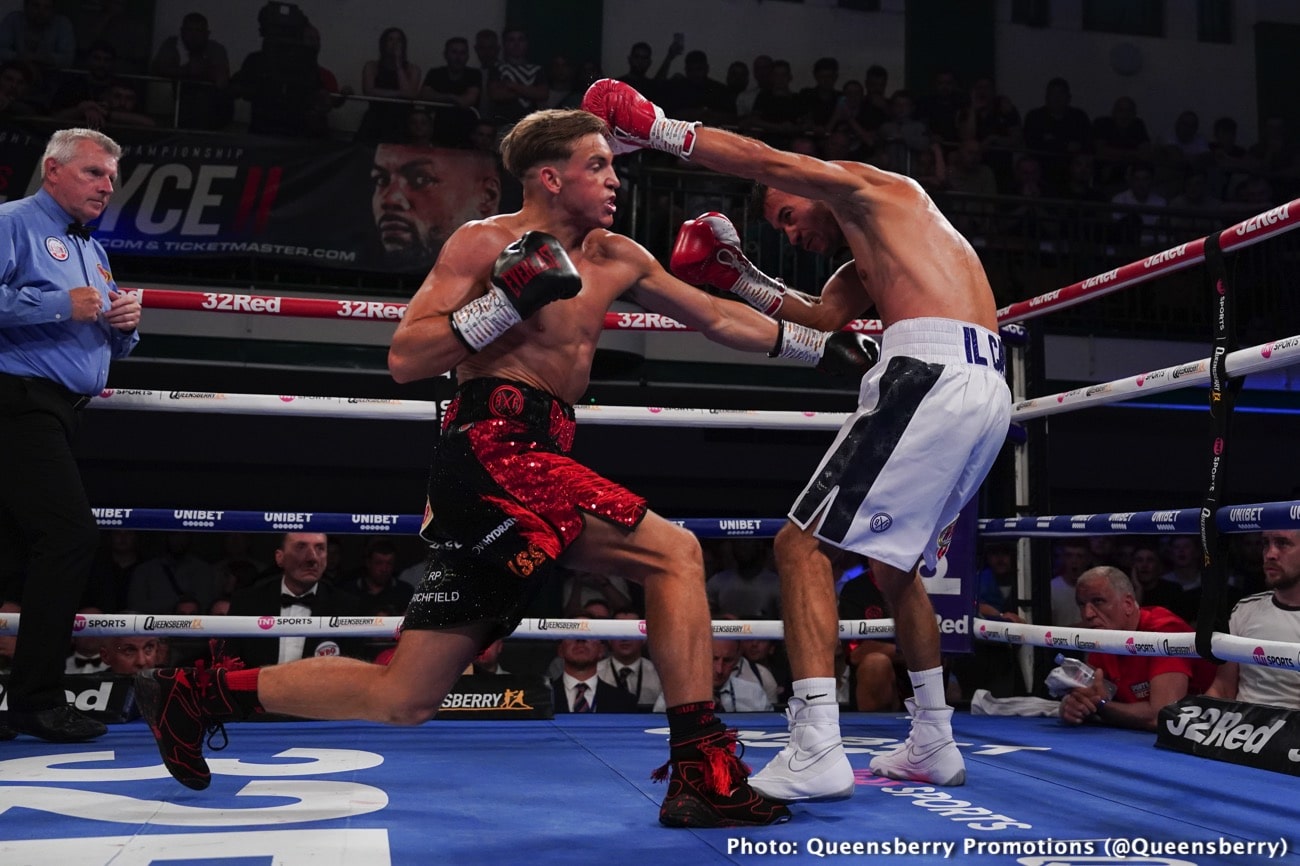 Boxing photo: Dennis McCann, Ionut Baluta image Bloody Hell! Dennis McCann-Ionut Baluta War Ends A Technical Draw Due To Horrific Cut