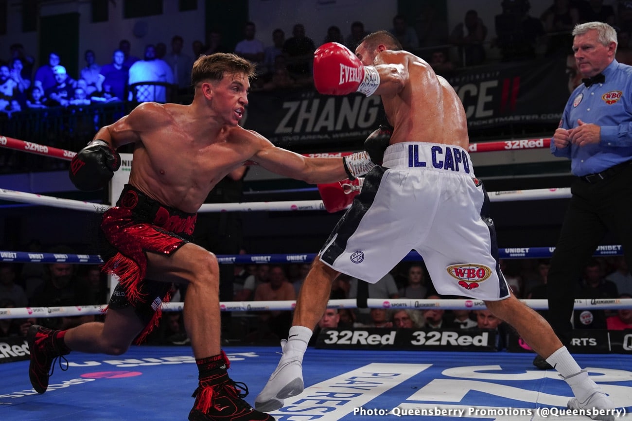 Boxing photo: Dennis McCann, Ionut Baluta image Bloody Hell! Dennis McCann-Ionut Baluta War Ends A Technical Draw Due To Horrific Cut
