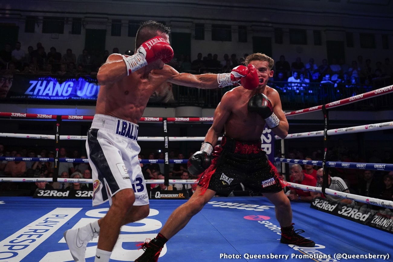 Boxing photo: Dennis McCann, Ionut Baluta image Bloody Hell! Dennis McCann-Ionut Baluta War Ends A Technical Draw Due To Horrific Cut