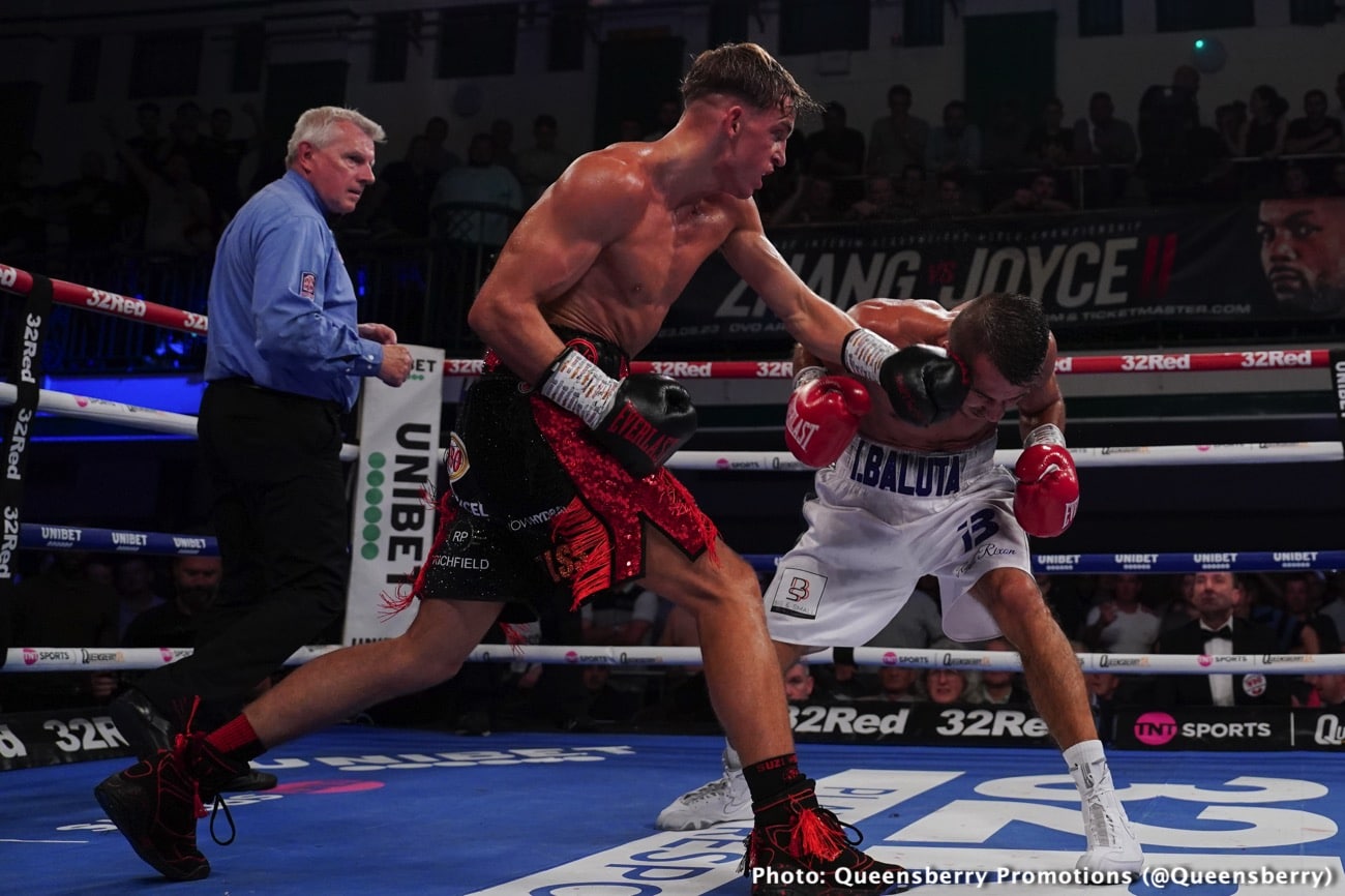 Boxing photo: Dennis McCann, Ionut Baluta image Bloody Hell! Dennis McCann-Ionut Baluta War Ends A Technical Draw Due To Horrific Cut