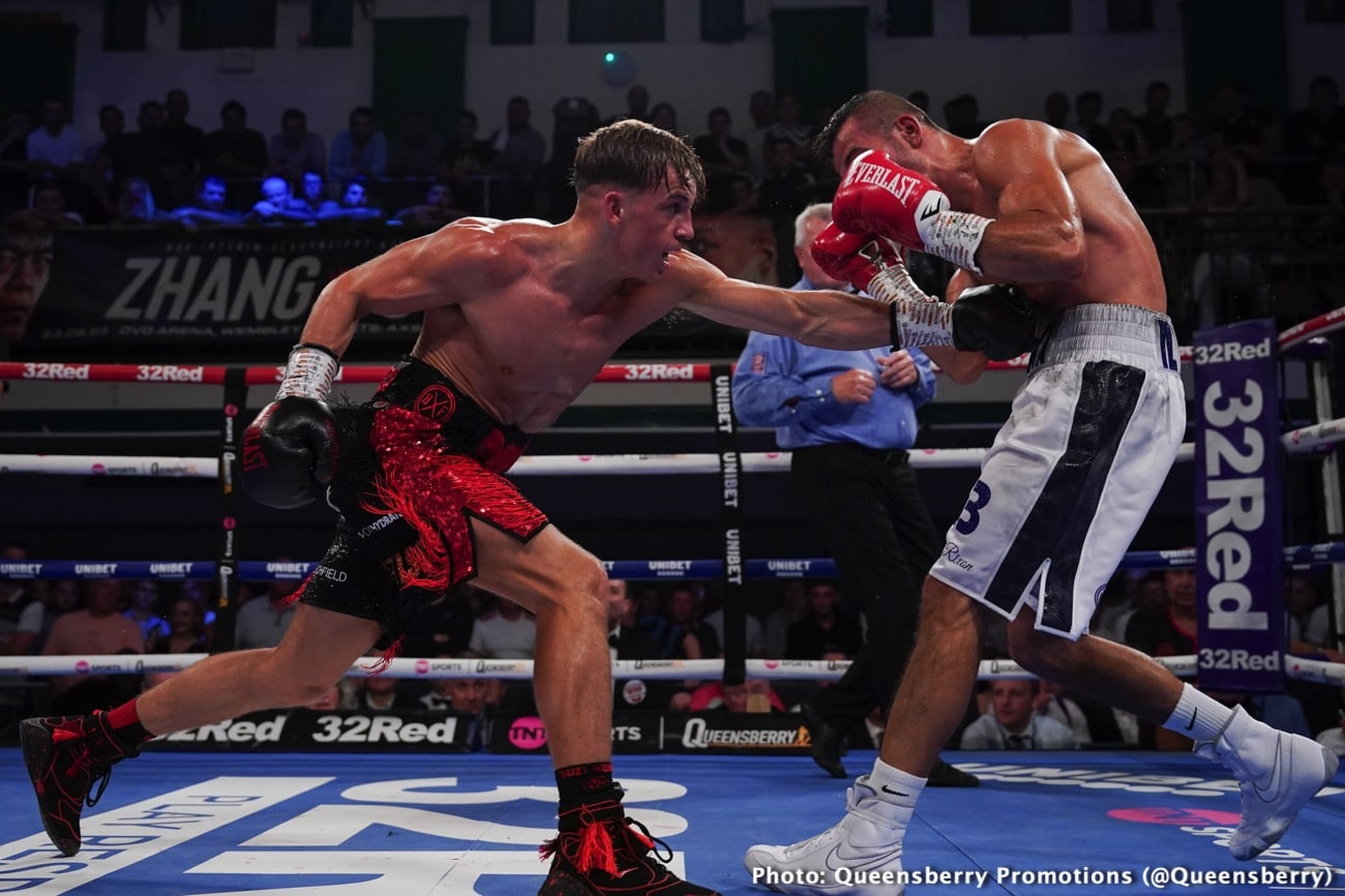 Boxing photo: Dennis McCann, Ionut Baluta image Bloody Hell! Dennis McCann-Ionut Baluta War Ends A Technical Draw Due To Horrific Cut