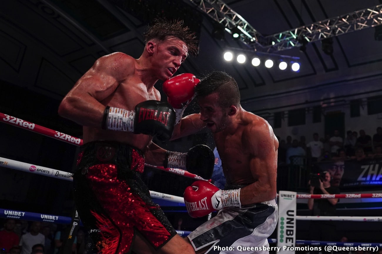 Boxing photo: Dennis McCann, Ionut Baluta image Bloody Hell! Dennis McCann-Ionut Baluta War Ends A Technical Draw Due To Horrific Cut
