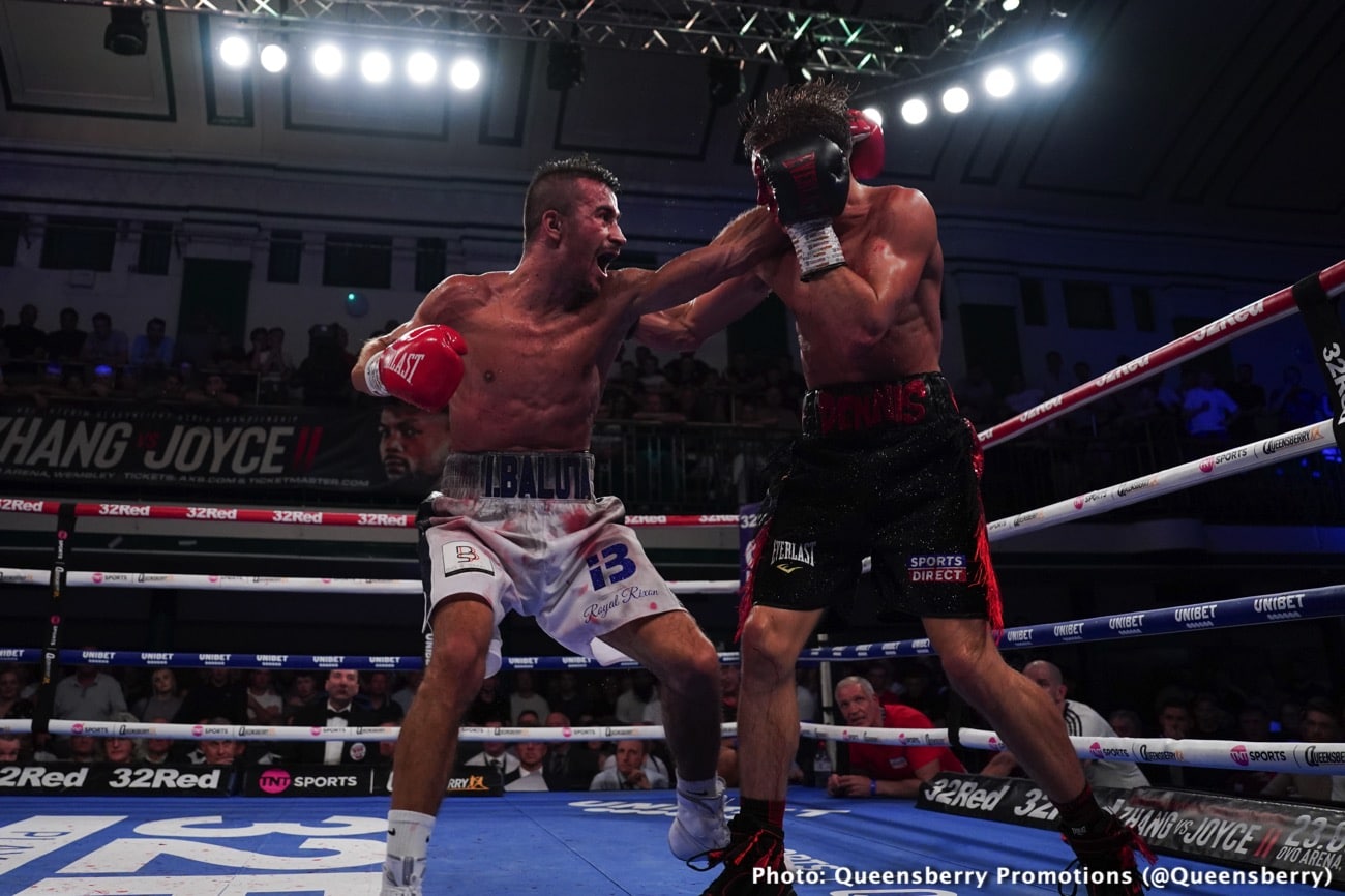 Boxing photo: Dennis McCann, Ionut Baluta image Bloody Hell! Dennis McCann-Ionut Baluta War Ends A Technical Draw Due To Horrific Cut