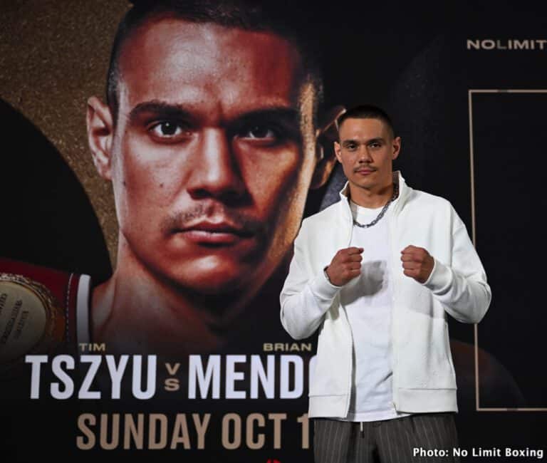 Tszyu Says, “Mendoza First And Then Mega-Fights,” His Promoter Puts Out Potential Hit-List: “Mendoza, Spence, Crawford, Canelo”