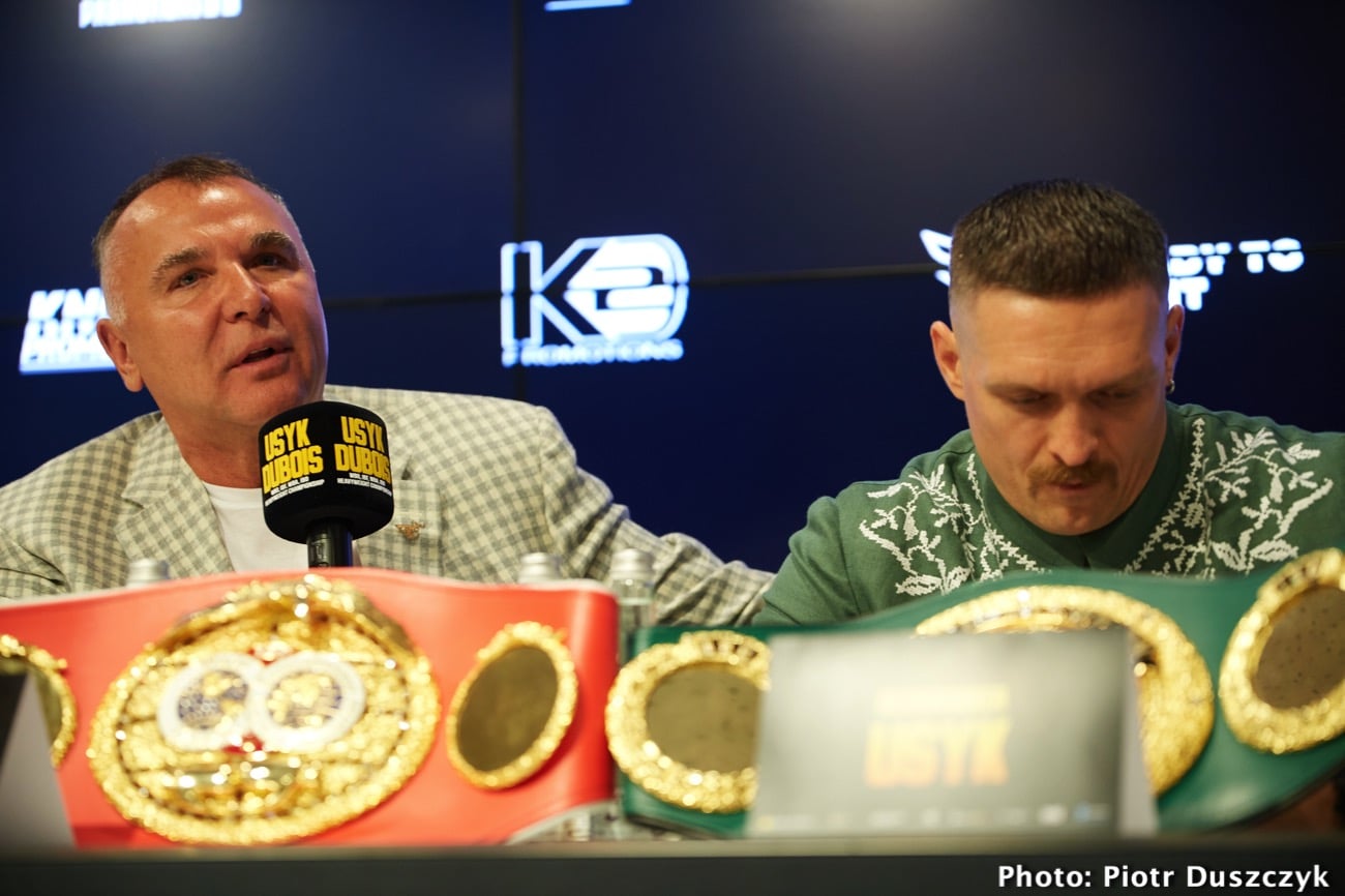 Usyk's Manager Egis Klimas Says Daniel Dubois Rematch “Perfect” For After The Fury Return
