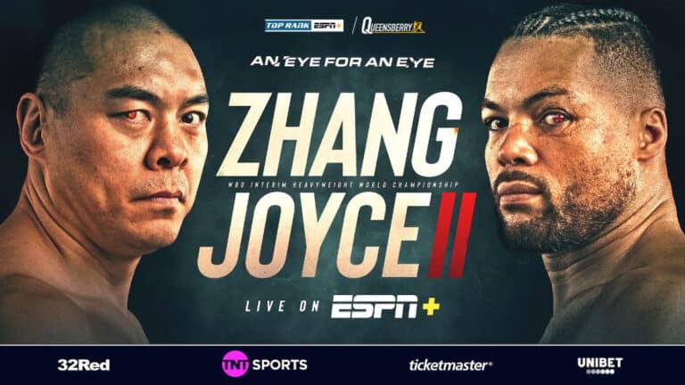 Eddie Hearn picks Zhilei Zhang to stop Joe Joyce in six rounds or less