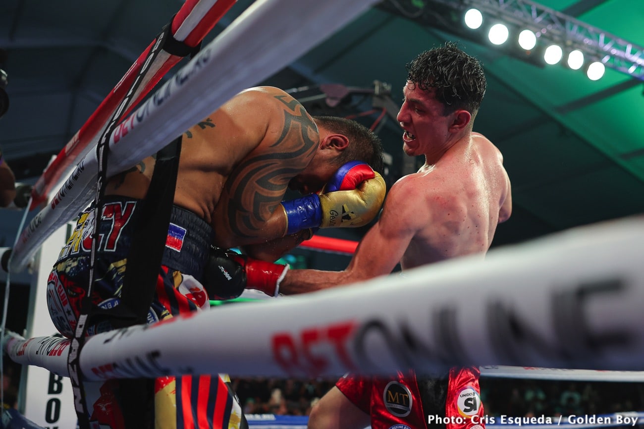 Boxing photo: Mercito Gesta, William Zepeda image William Zepeda destroys Mercito Gesta in six round KO - Boxing results