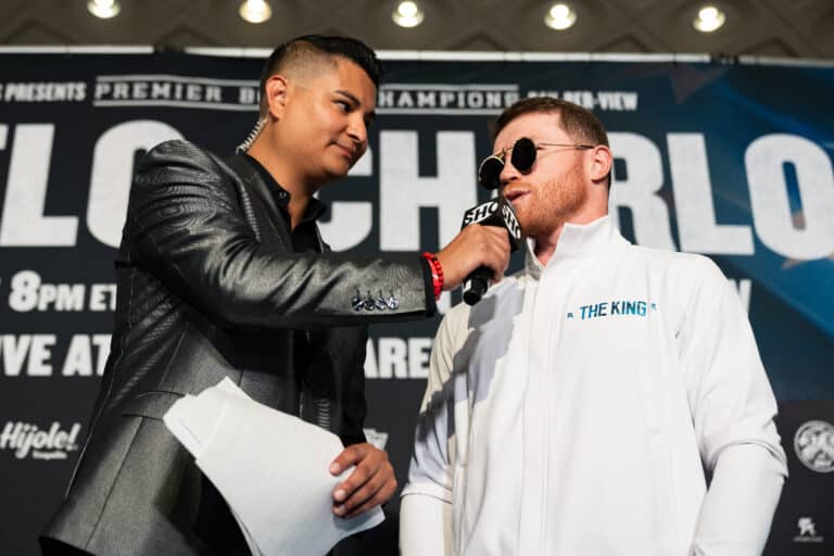 Canelo Alvarez trading trash talk with Conor McGregor