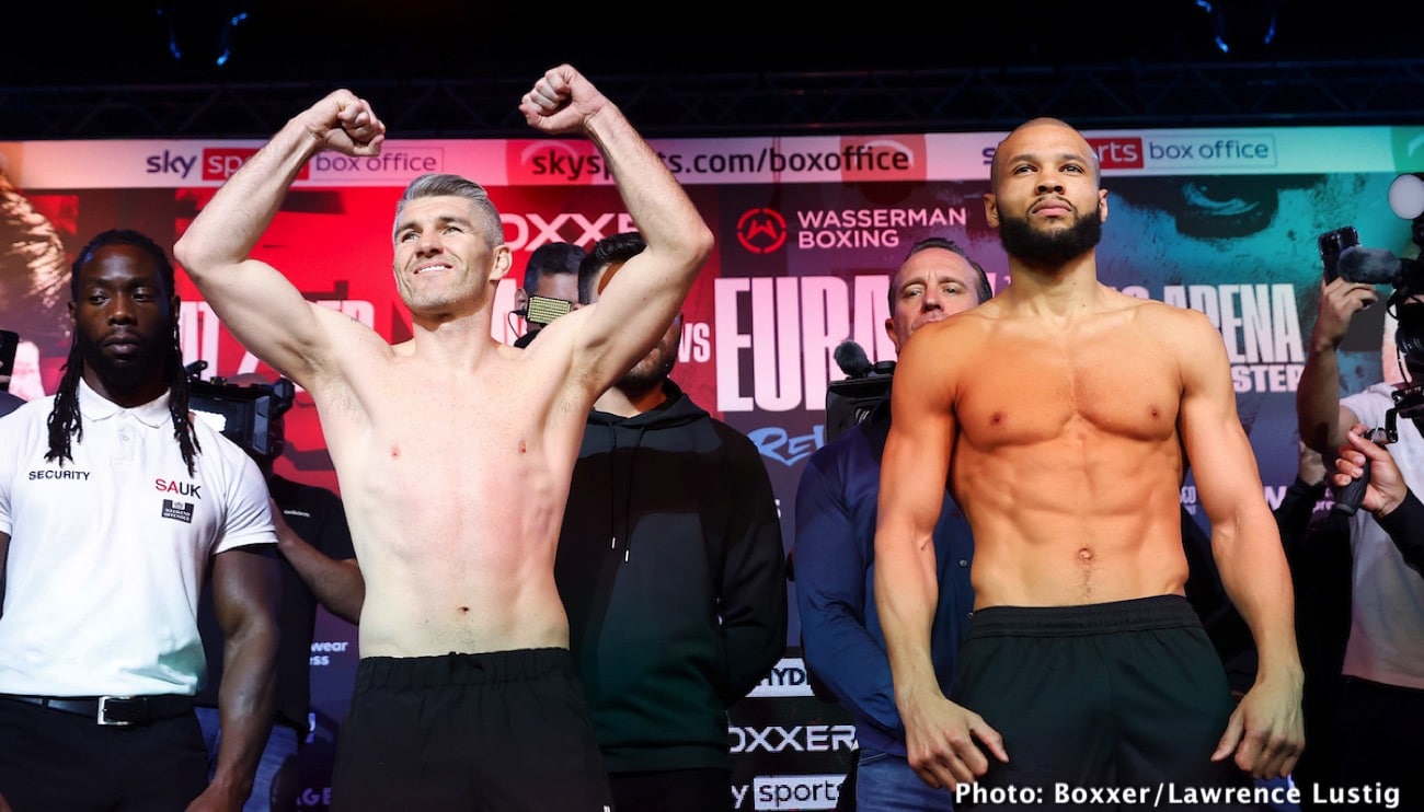 Smith vs. Eubank Jr. Official ESPN+ / Sky Sports Weights