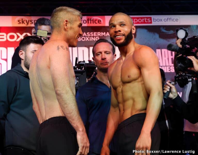 Smith vs. Eubank Jr. Official ESPN+ / Sky Sports Weights