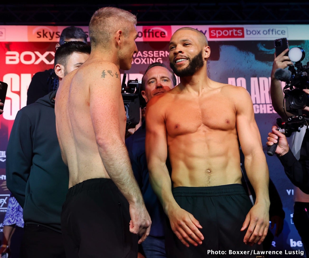Smith vs. Eubank Jr. Official ESPN+ / Sky Sports Weights