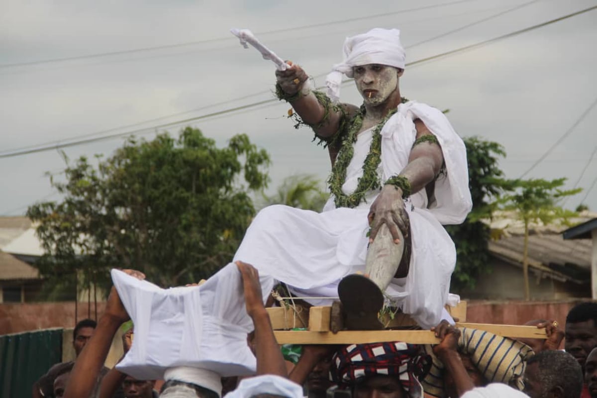 Paul Dogboe made chief in his hometown Anyako in Ghana